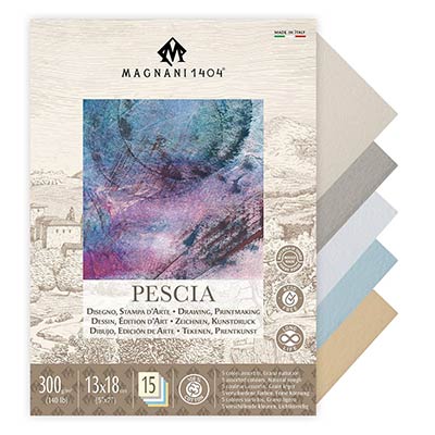 FREE* Magnani 1404 Pescia Paper Pad 140lb - Assorted Colors, 5x7
