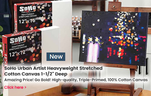 SoHo Artist Heavyweight Stretched Cotton Canvas 1-1/2