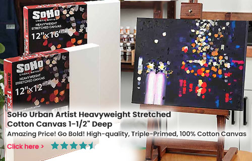 SoHo Artist Heavyweight Stretched Cotton Canvas 1-1/2