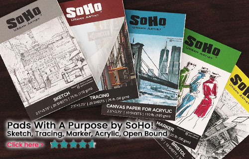 Soho Pads: Sketch, Marker, Tracing, Acrylic