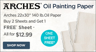 Buy 2 Sheets of ARCHES Oil Painting Paper and get One Sheet Free!