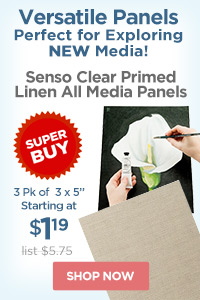 Senso Clear Primed Linen All Media Panels