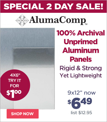 AlumaComp Unprimed Archival Aluminum Painting Panels