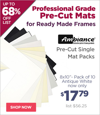 Ambiance Pre Cut Single Mat Packs