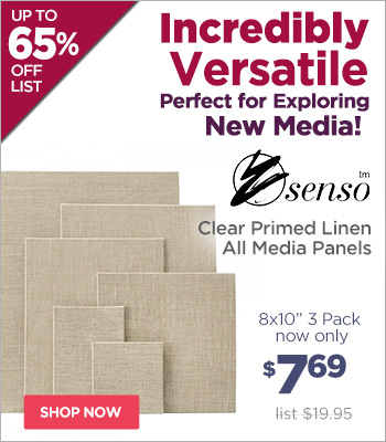 Senso Clear Primed Linen All Media Panels