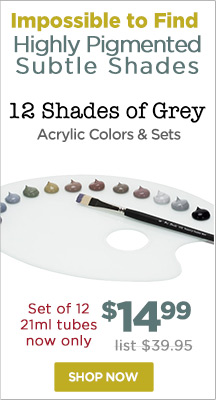 12 Shades of Grey Acrylic Colors and Sets