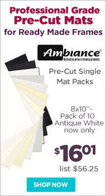 Ambiance Pre Cut Single Mat Packs