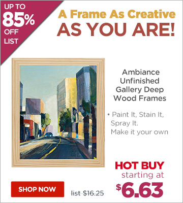 Ambiance Unfinished Wood Frames