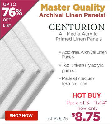 Centurion All-Media Acrylic Primed Linen Panels