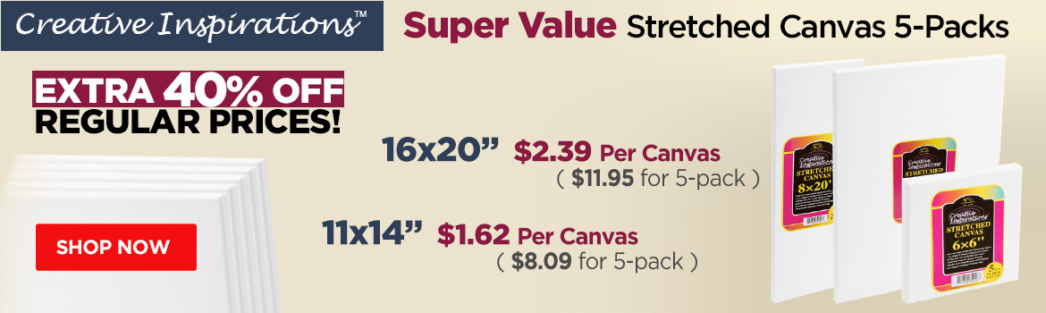 Creative Inspirations Super Value 5 Pack Canvas