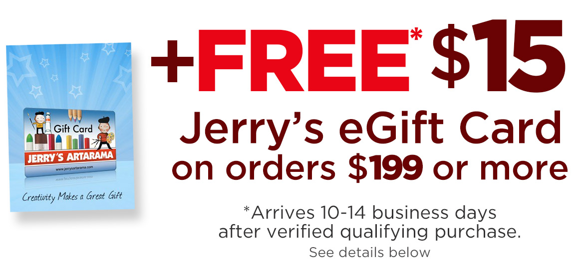 Exclusive Offer - Free $15 Egift Card on all orders of $199