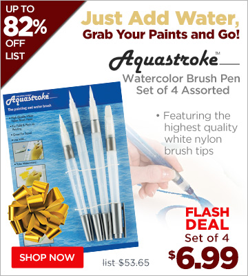 Aquastroke Watercolor Brush Pen Set of 4