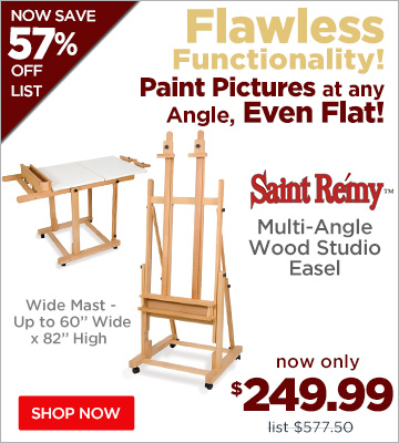Saint Remy Multi-Angle Wood Studio Easel
