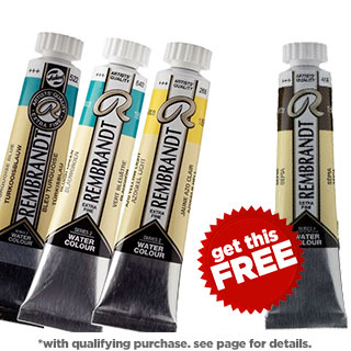FREE Rembrandt Extra Fine Artists' Watercolor 5ml Tube of Sepia
