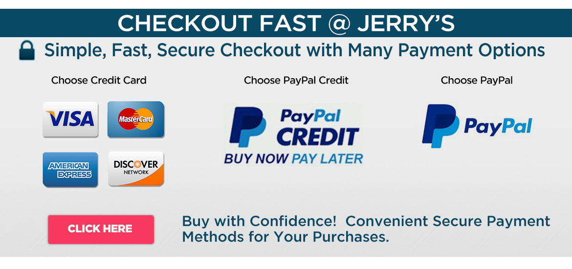 Secure Payment Options at Jerry's 
