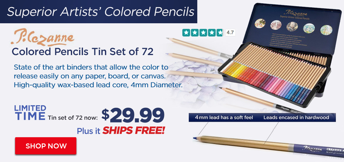 Cezanne Colored Pencils Tin Set of 72