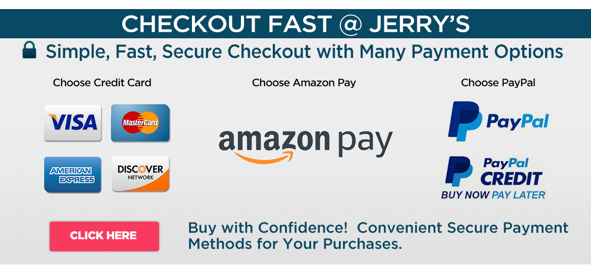 Secure Payment Options at Jerry's 