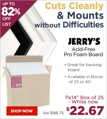 Jerry's Acid-Free Pro Foam Board