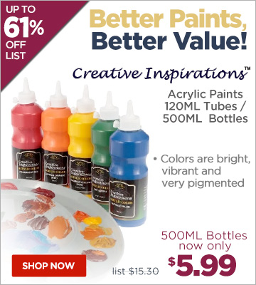 Creative Inspirations Acrylic Paints 120ml & 500ml
