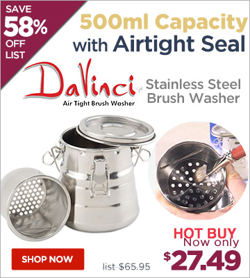 DaVinci Air Tight Stainless Steel Brush Washer