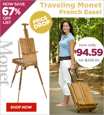  Traveling monet french easel 
