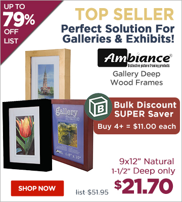 Ambiance Gallery Deep Wood Frames