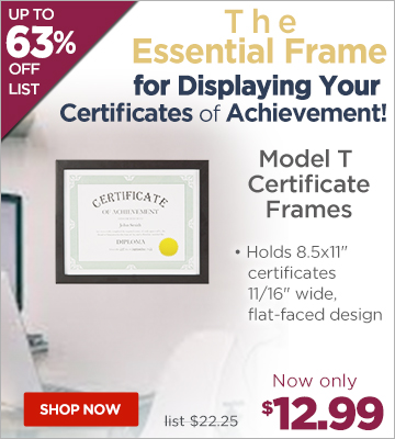 Model T Certificate Frames