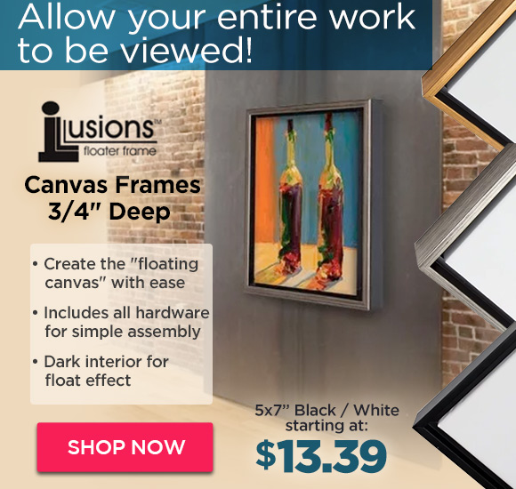 Illusions Floater Canvas Frames -3/4in Deep