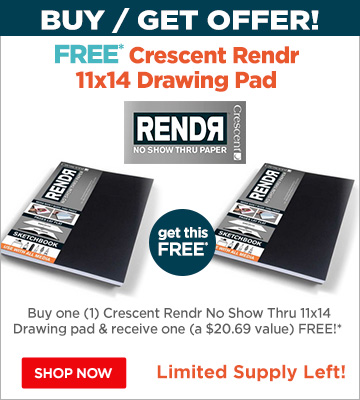 Crescent RENDR® Sketchbooks Pads