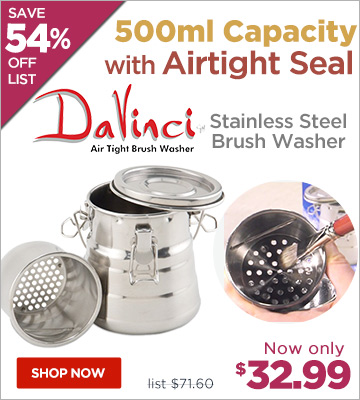 DaVinci Air Tight Stainless Steel Brush Washer