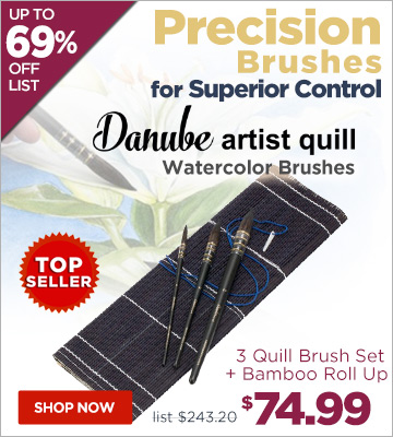 Danube Professional Watercolor Quill Brushes