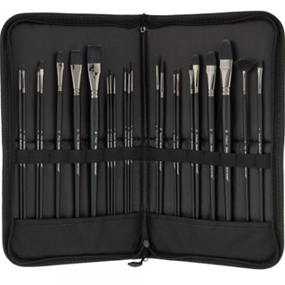Black Swan Synthetic Red Sable Brush Sets