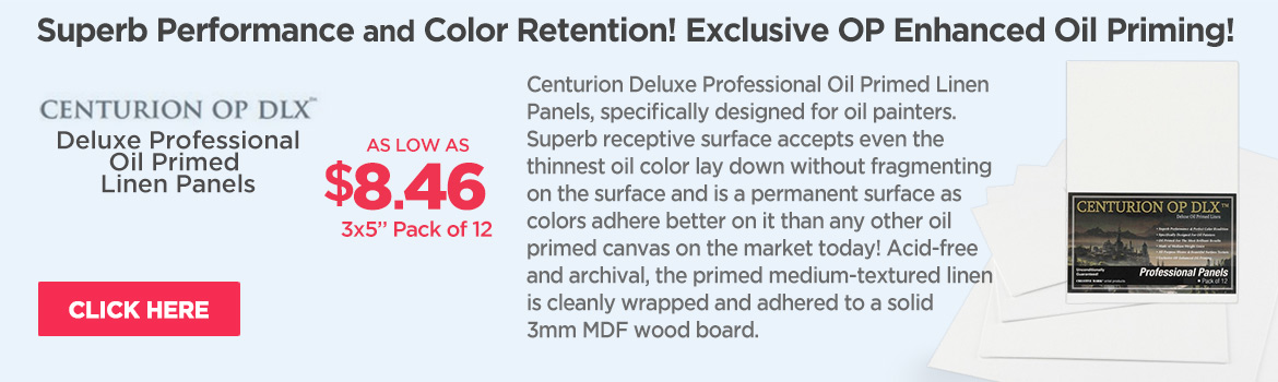 Centurion Deluxe Professional Oil Primed Linen Panels