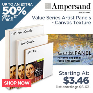 Ampersand Value Series Artist Panels - Canvas Texture