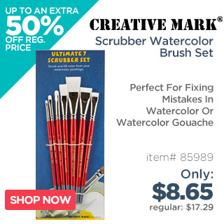 Creative Mark Scrubber Watercolor Brush Set