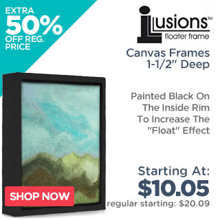 Illusions Floater Canvas Frames 1-1/2" Deep