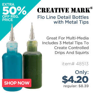 Creative Mark Flo Line Detail Bottles W/ Metal Tips