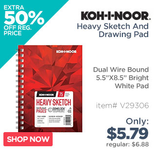 Koh-I-Noor Heavy Sketch And Drawing Dual Wire Bound Pads