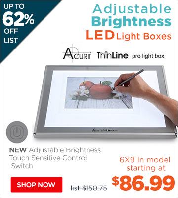 Acurit Thin Line Pro Adjustable Brightness LED Light Boxes