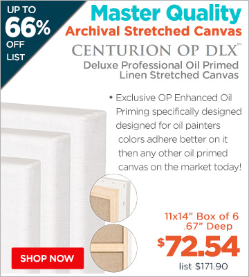 Deluxe Professional Oil Primed Linen Stretched Canvas Centurion