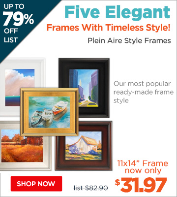 plein aire style frames