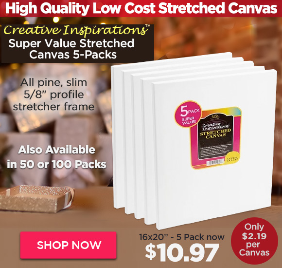 Creative Inspirations Super Value Stretched Canvas Packs