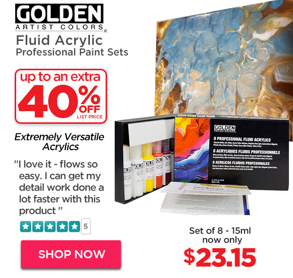 GOLDEN Fluid Acrylic Professional Paint Sets