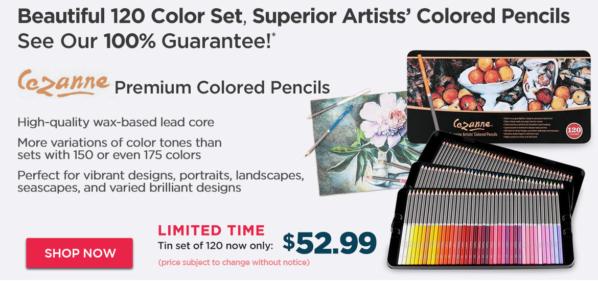 Cezanne Premium Colored Pencils Tin Set of 120