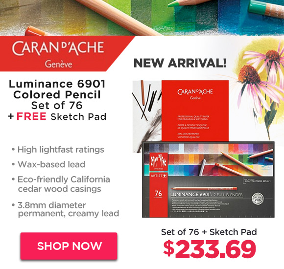 Caran d'Ache Luminance 6901 Colored Pencil Set of 76