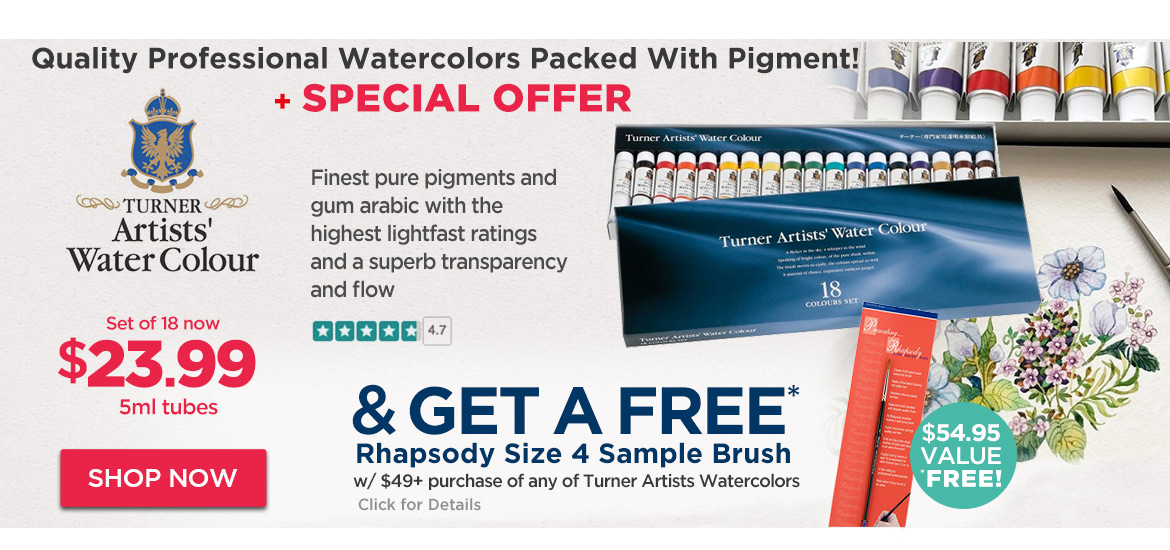 Turner Concentrated Professional Artists' Watercolor Sets