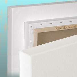 Centurion DLX Universal Acrylic Primed Linen Stretched Canvas 1-1/2