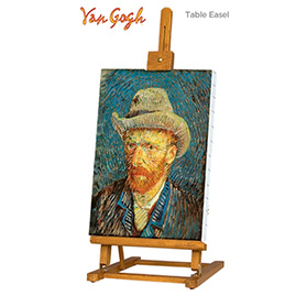 Van Gogh Wood Table & Display Easel	