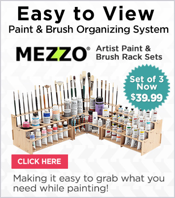 Mezzo Artist Paint & Brush Racks