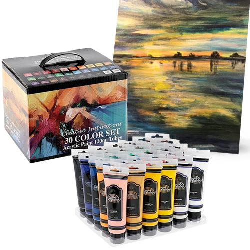 Creative Inspirations Acrylic Paints Box Set of 30